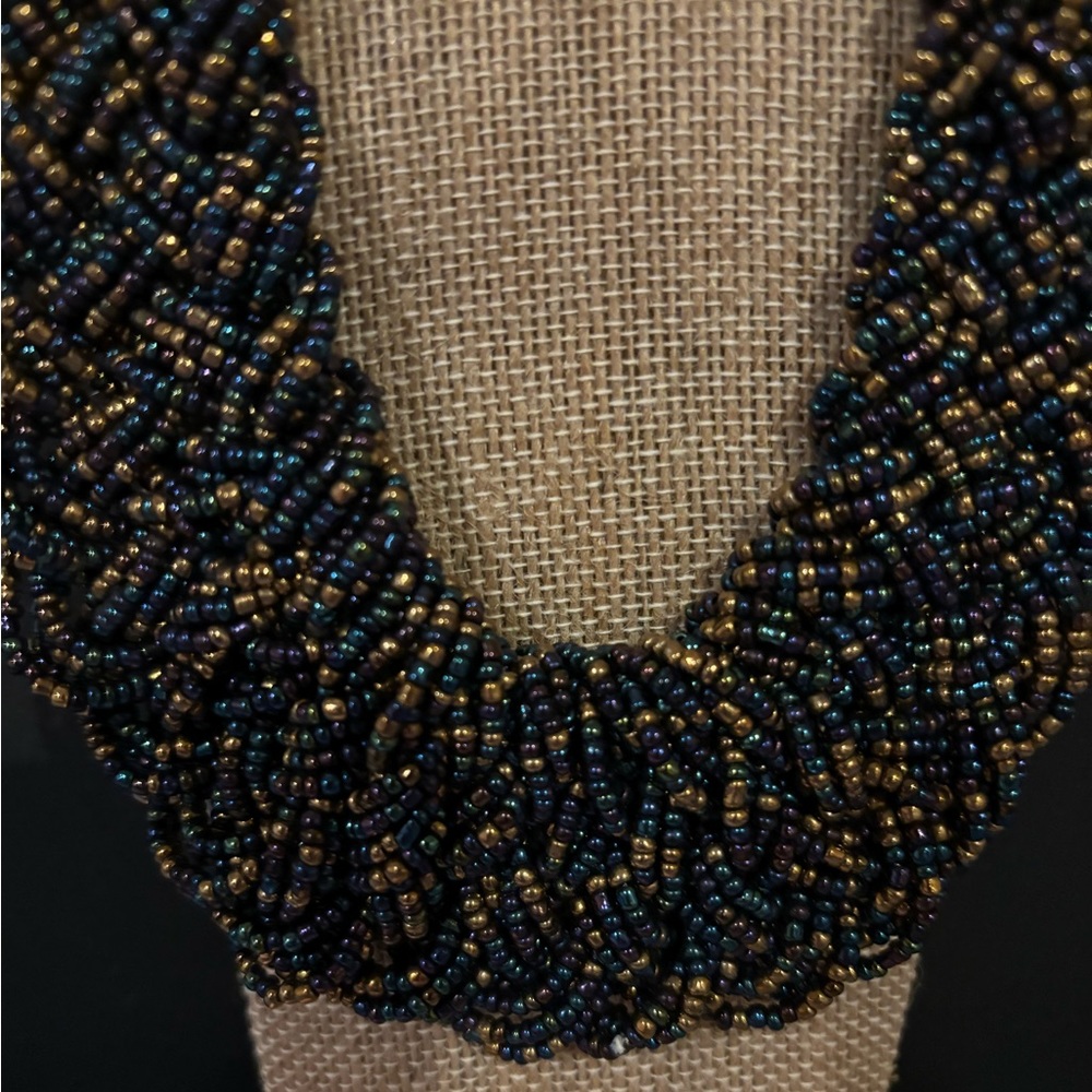 Vintage Costume Jewelry Beaded Necklace